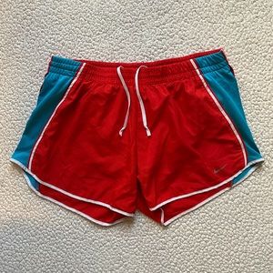 Nike Dri-fit Red & Blue Running Shorts